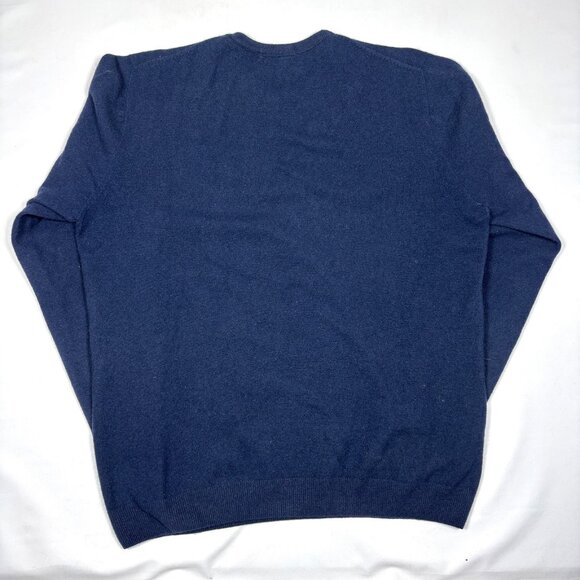Native World New Zealand Blue Possum Merino Wool Silk Pullover Sweater Mens XL - Picture 8 of 8